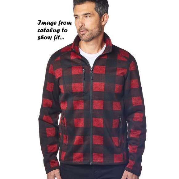 Men's Woodland Full-Zip Sweater-Knit Fleece by Landway (NWT) - Picture 2 of 11